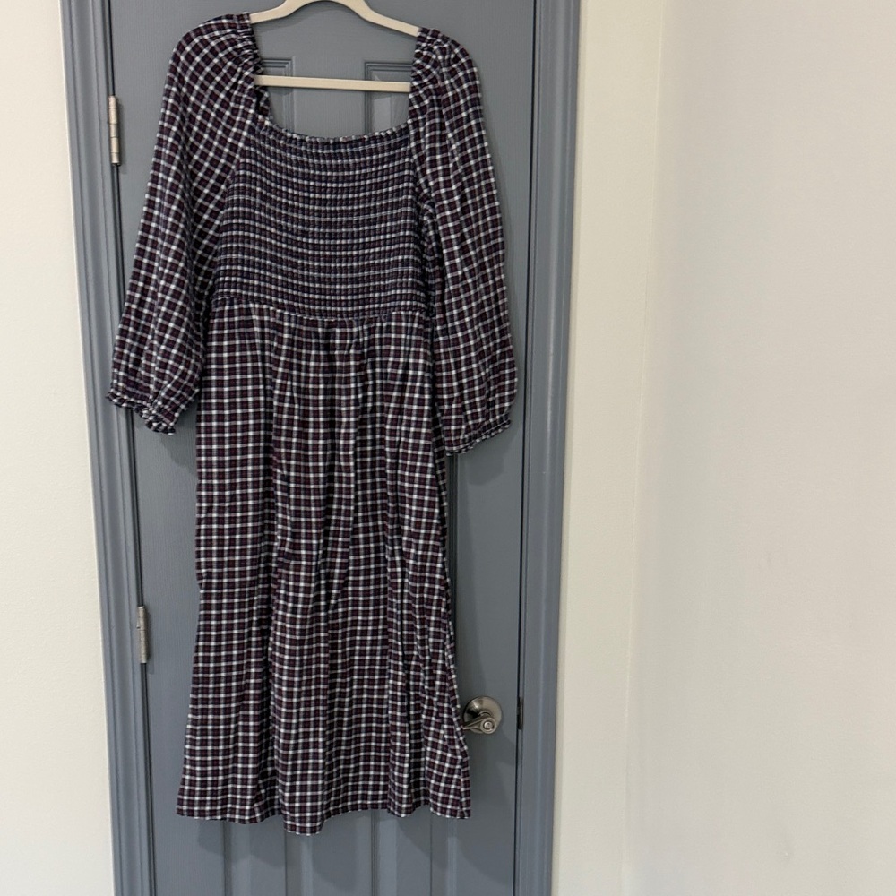 J Crew Long Sleeve Midi Dress
